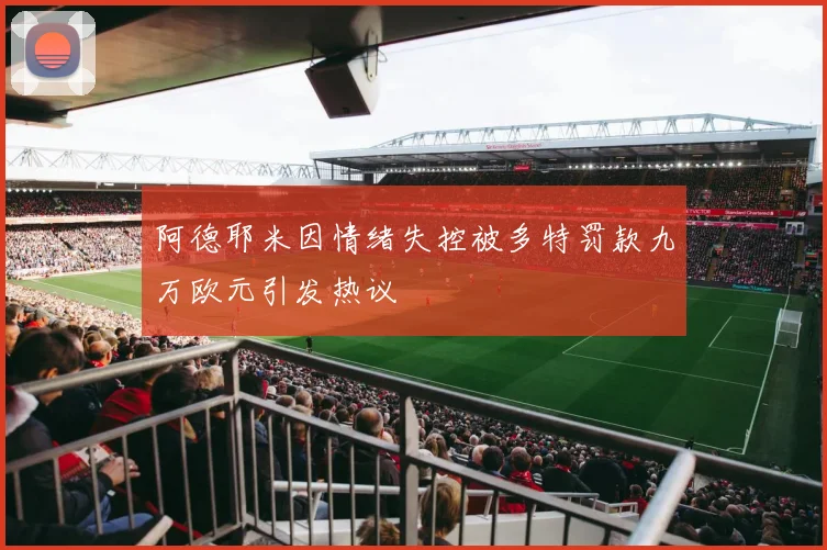 阿德耶米因情绪失控被多特罚款九万欧元引发热议