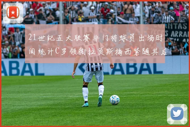21世纪五大联赛非门将球员出场时间统计C罗领衔拉莫斯梅西紧随其后